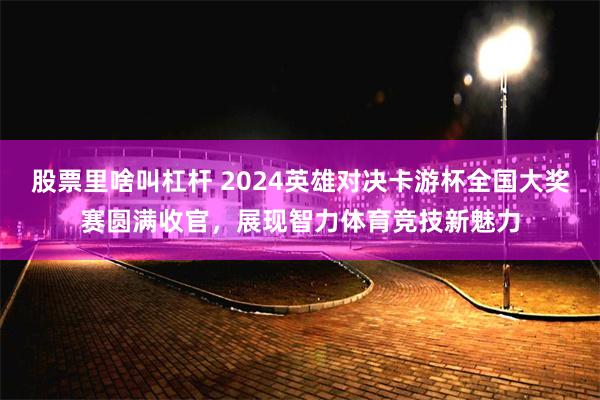 股票里啥叫杠杆 2024英雄对决卡游杯全国大奖赛圆满收官，展现智力体育竞技新魅力